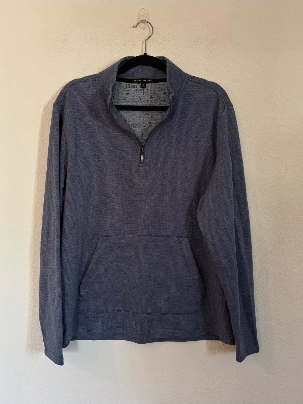 Robert Barakett Mens Quarter Zip Pullover Sweater